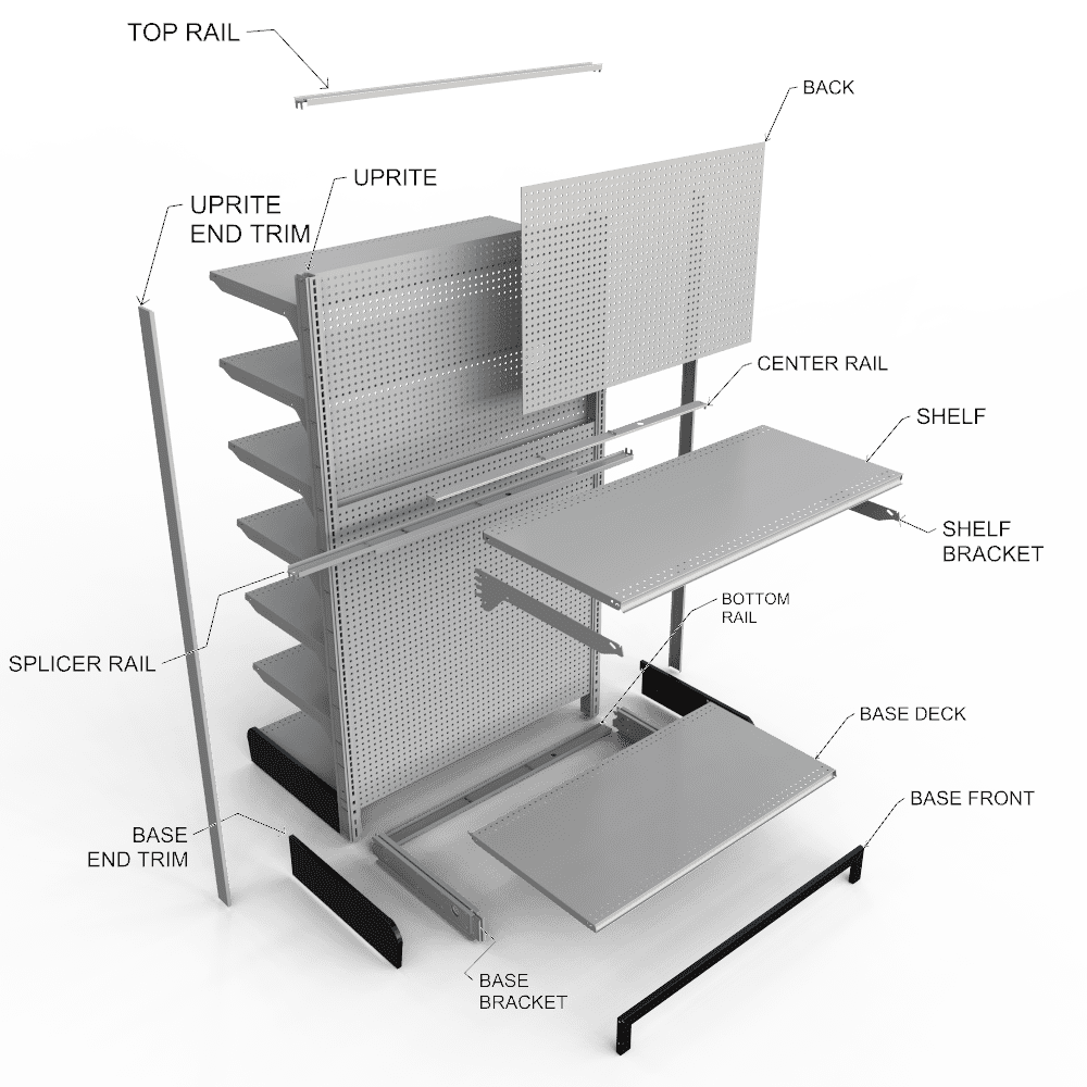 S Series – Commercial shelvingcomponents